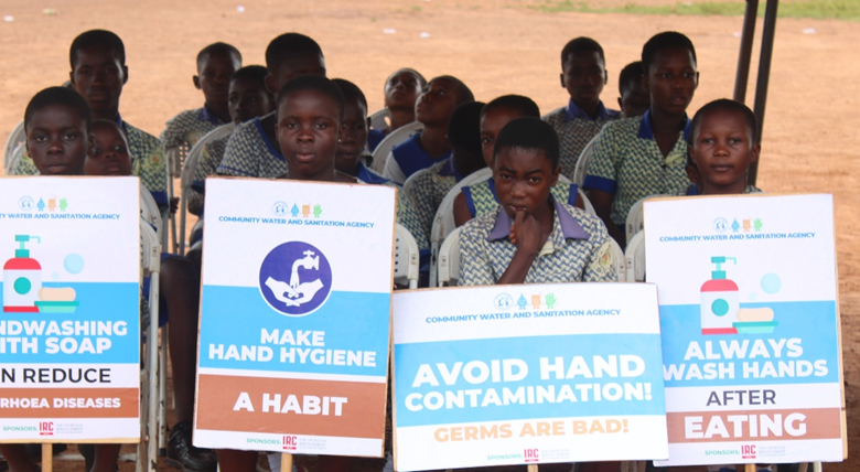 IRC Ghana and partners celebrate Global Handwashing Day in Ayomso, Ahafo Region